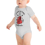 Load image into Gallery viewer, FIRE K.O. Baby Onsie GREY
