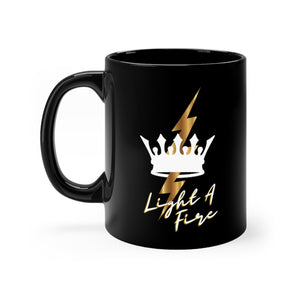 Light A Fire Black mug 11oz