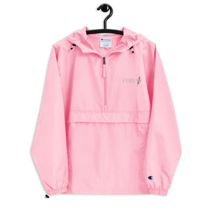 Summer FIRE Embroidered Champion Packable Jacket   >Blue/Pink<