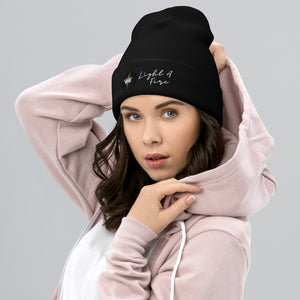 Embroidered LIGHT A FIRE Cuffed Beanie