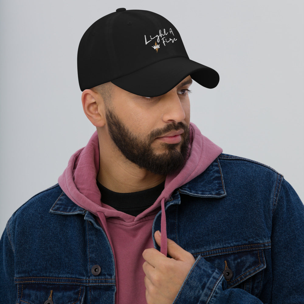 Embroidered LIGHT A FIRE Dad Hat