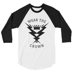 Load image into Gallery viewer, REP THE CROWN 3/4 sleeve raglan shirt

