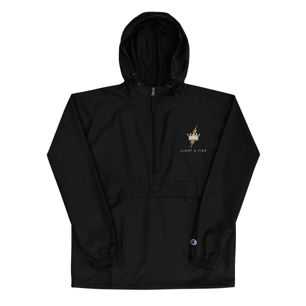 Embroidered LIGHT A FIRE Champion Packable Jacket (B)
