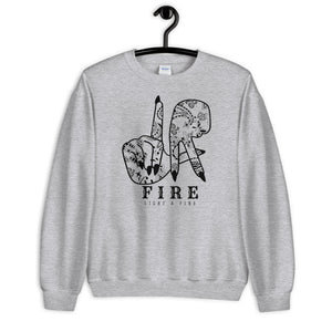 LA Fire Unisex Sweatshirt GREY