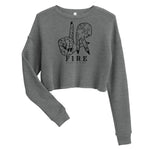 Load image into Gallery viewer, LA FIRE Women&#39;s Crop Sweatshirt
